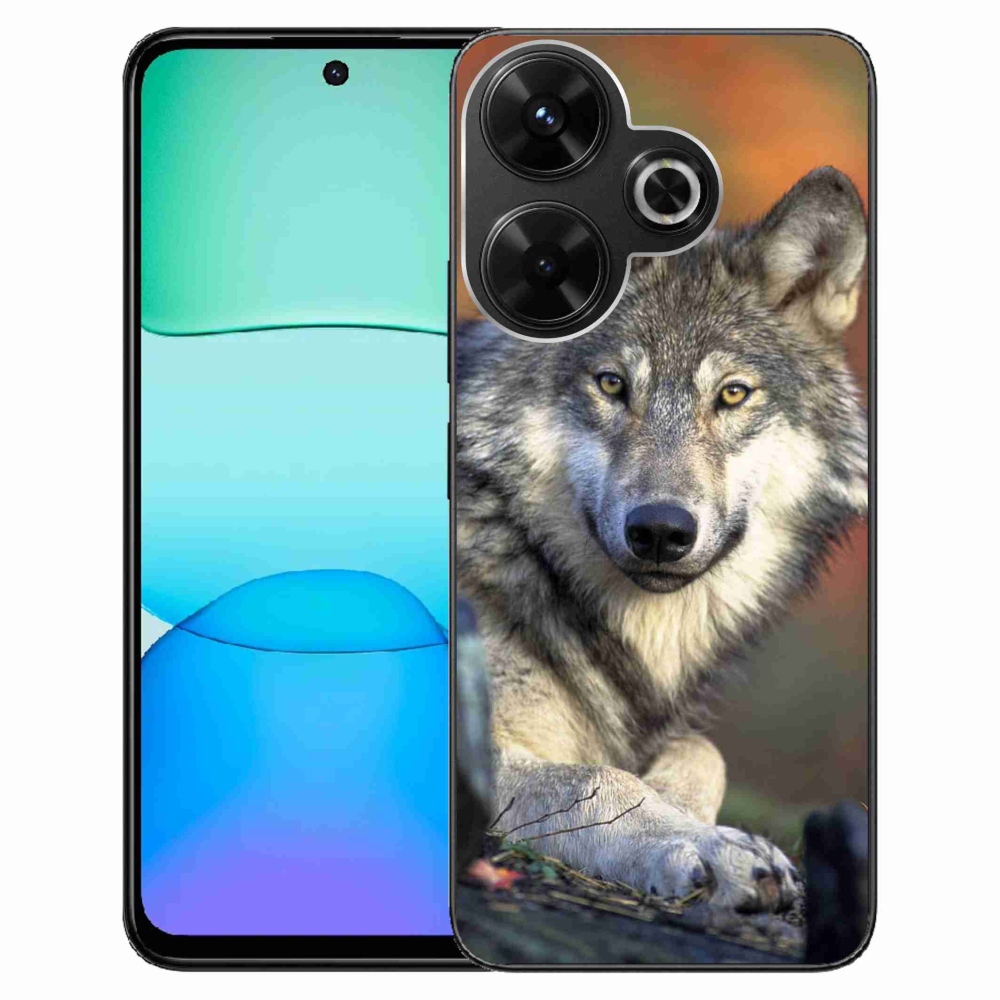 Gelový obal mmCase na Xiaomi Redmi 13 4G/Poco M6 4G - vlk