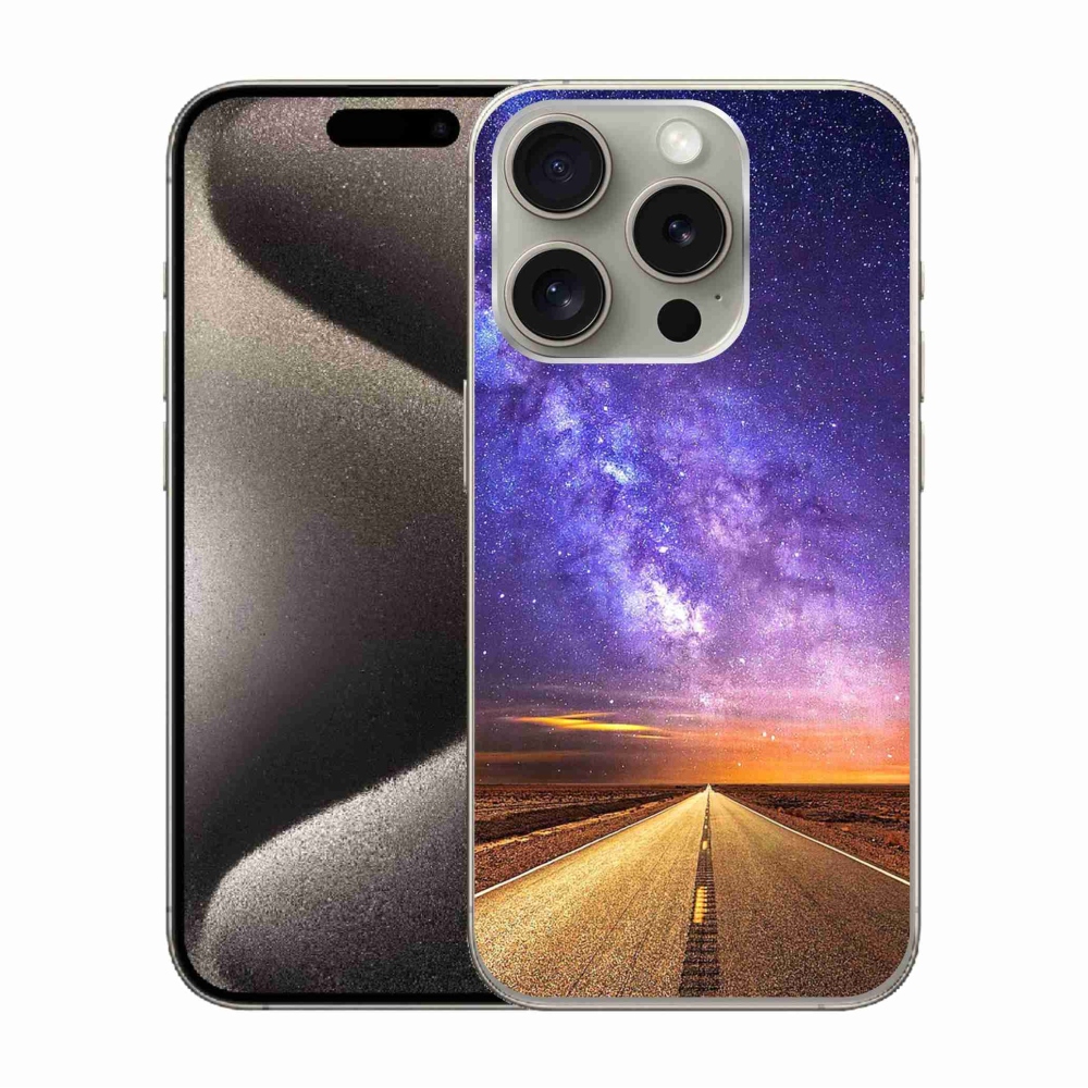 Gelový kryt mmCase na iPhone 15 Pro - americká silnice