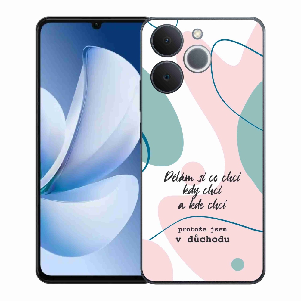 Gelový kryt mmCase na Realme Note 70T - vtipný text 10 bílé pozadí