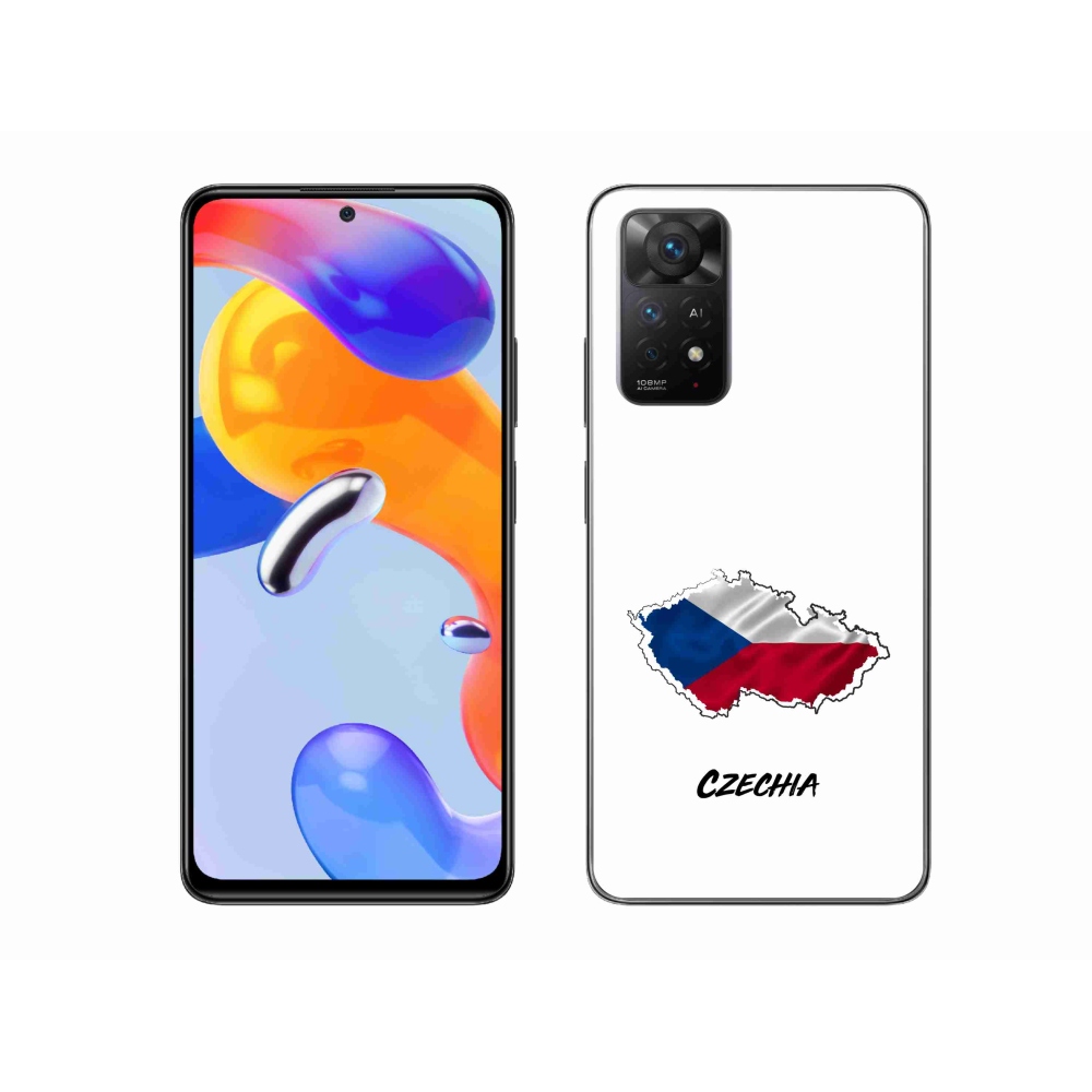 Gelový kryt mmCase na Xiaomi Redmi Note 11 Pro 4G/5G - Czechia bílé pozadí