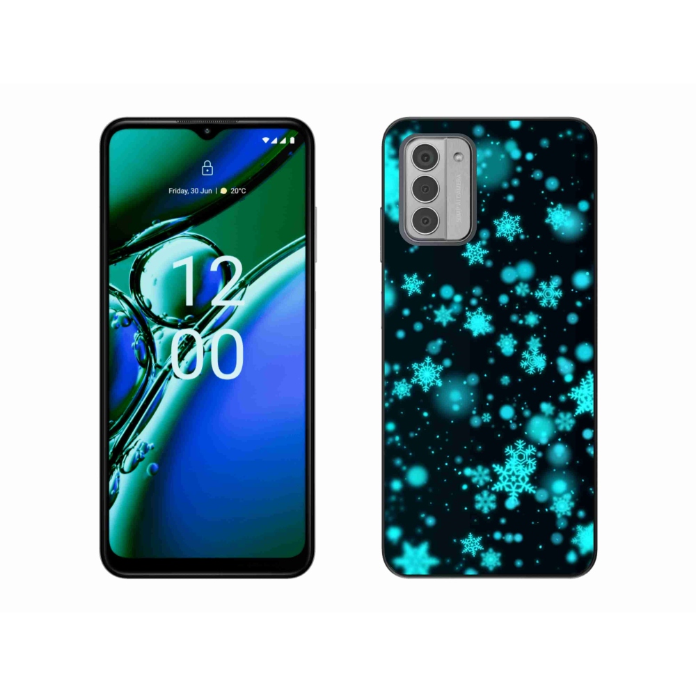 Gelový kryt mmCase na Nokia G42 - sněhové vločky 1