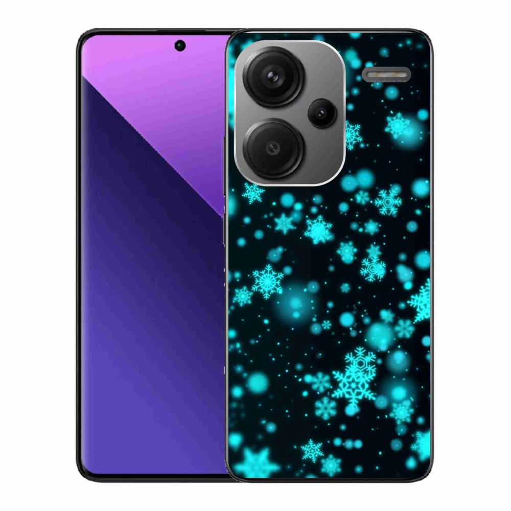 Gelový kryt mmCase na Xiaomi Redmi Note 13 Pro+ 5G - sněhové vločky 1