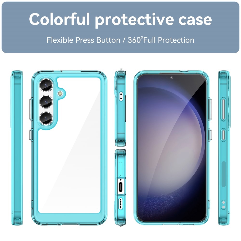 Gelový obal s pevnými zády na Samsung Galaxy S24+/S25+ - světlemodrý