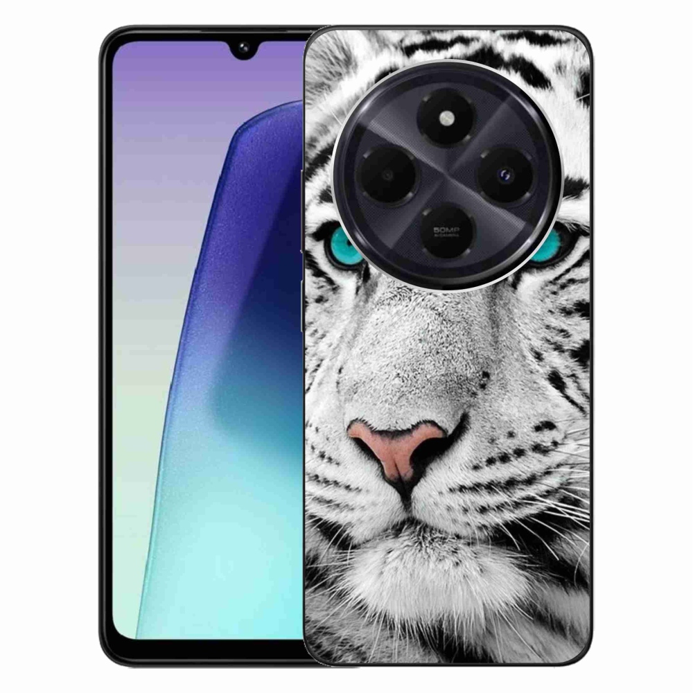 Gelový kryt mmCase na Xiaomi Redmi 14C/Poco C75 - bílý tygr