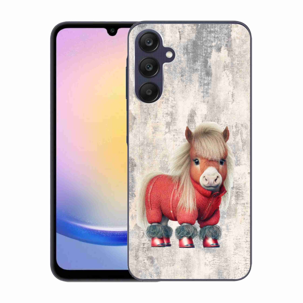 Gelový kryt mmCase na Samsung Galaxy A25 5G - poník ve svetru