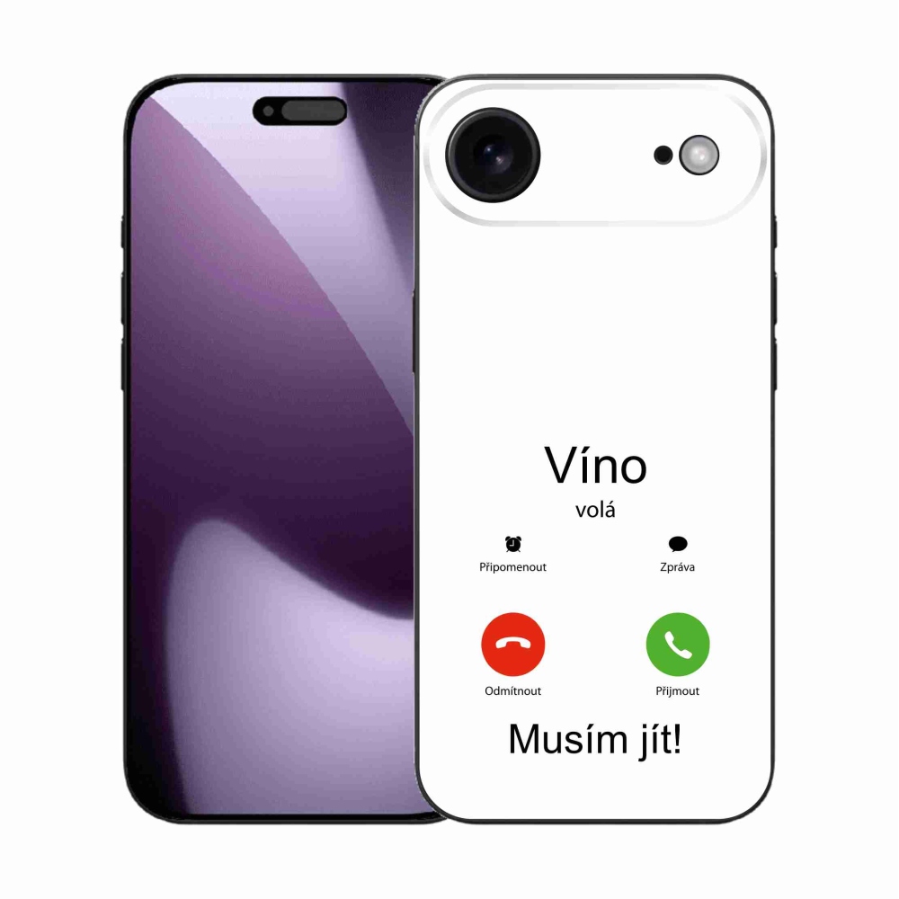 Gelový kryt mmCase na iPhone 17 Air - vtipný text 13 černobílé pozadí