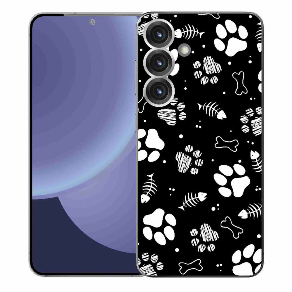 Gelový kryt mmCase na Samsung Galaxy S25+ - psí tlapky