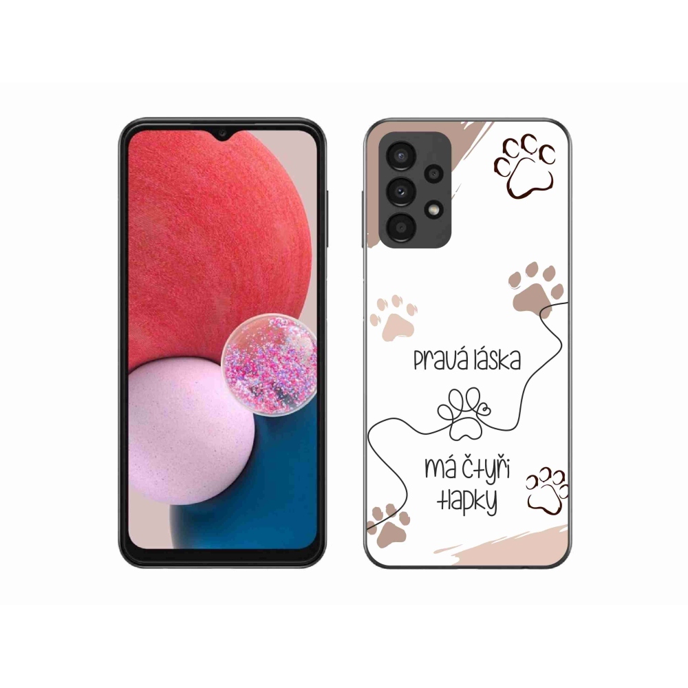 Gelový kryt mmCase na Samsung Galaxy A13 4G - psí motiv 1 bílé pozadí