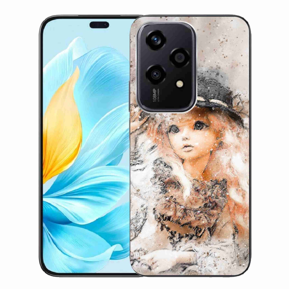 Gelový kryt mmCase na Honor 200 Lite 5G - holčička s kloboukem