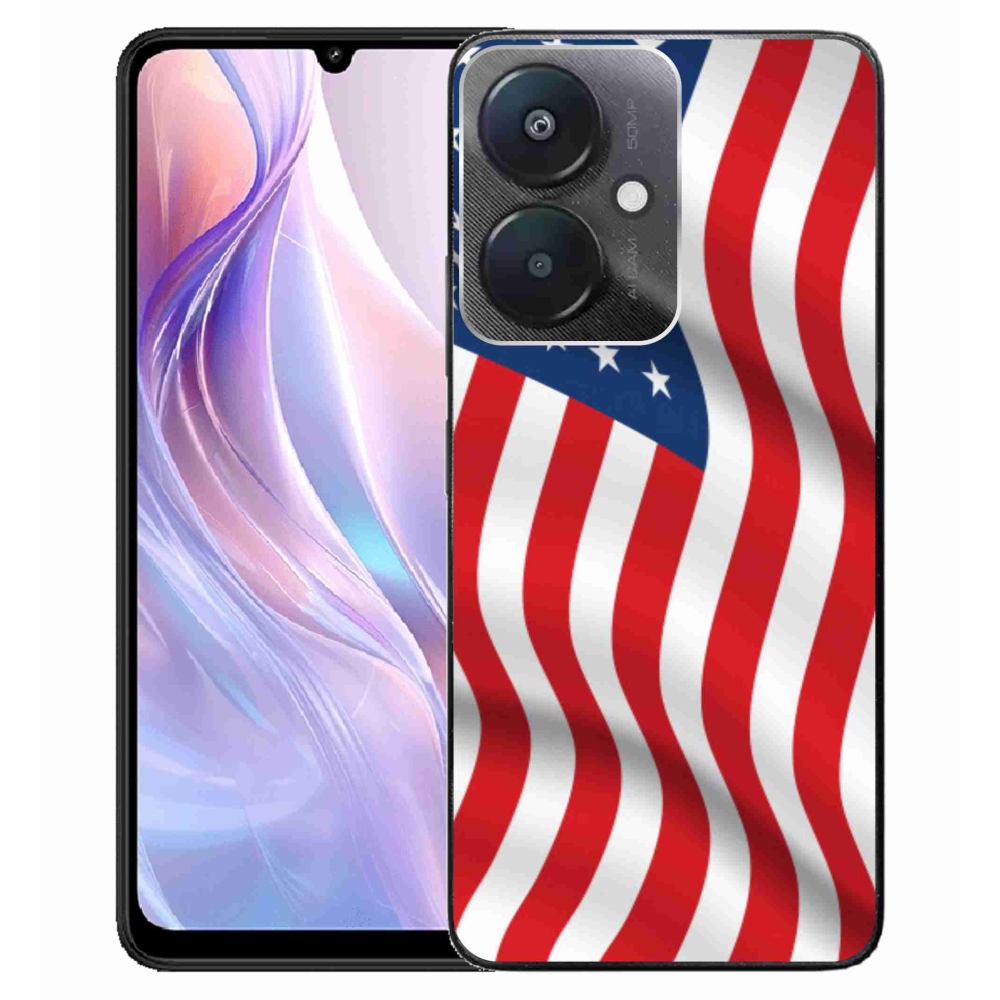 Gelový kryt mmCase na Xiaomi Redmi 13C 5G - USA vlajka