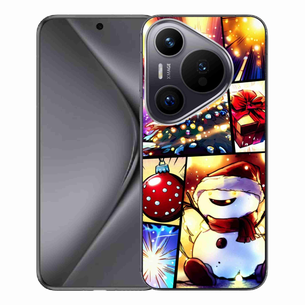 Gelový kryt mmCase na Huawei Pura 70 Pro - vánoční motivy 1