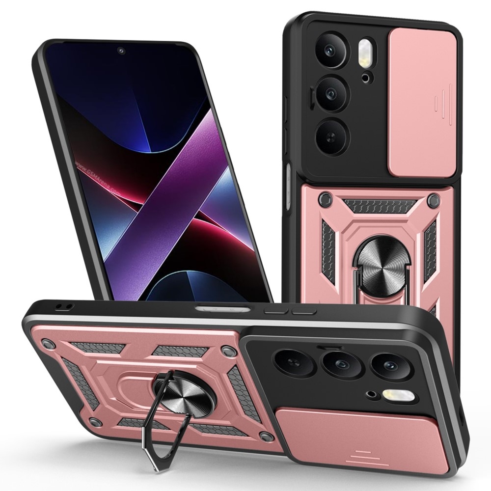 Slide odolný kryt na Realme 14x 5G/Realme C75 - růžovozlatý