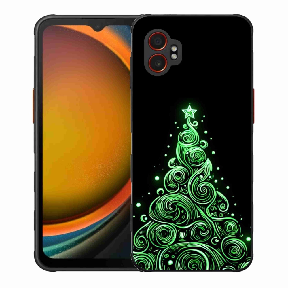 Gelový kryt mmCase na Samsung Galaxy Xcover 7 Pro - neonový vánoční stromek 3