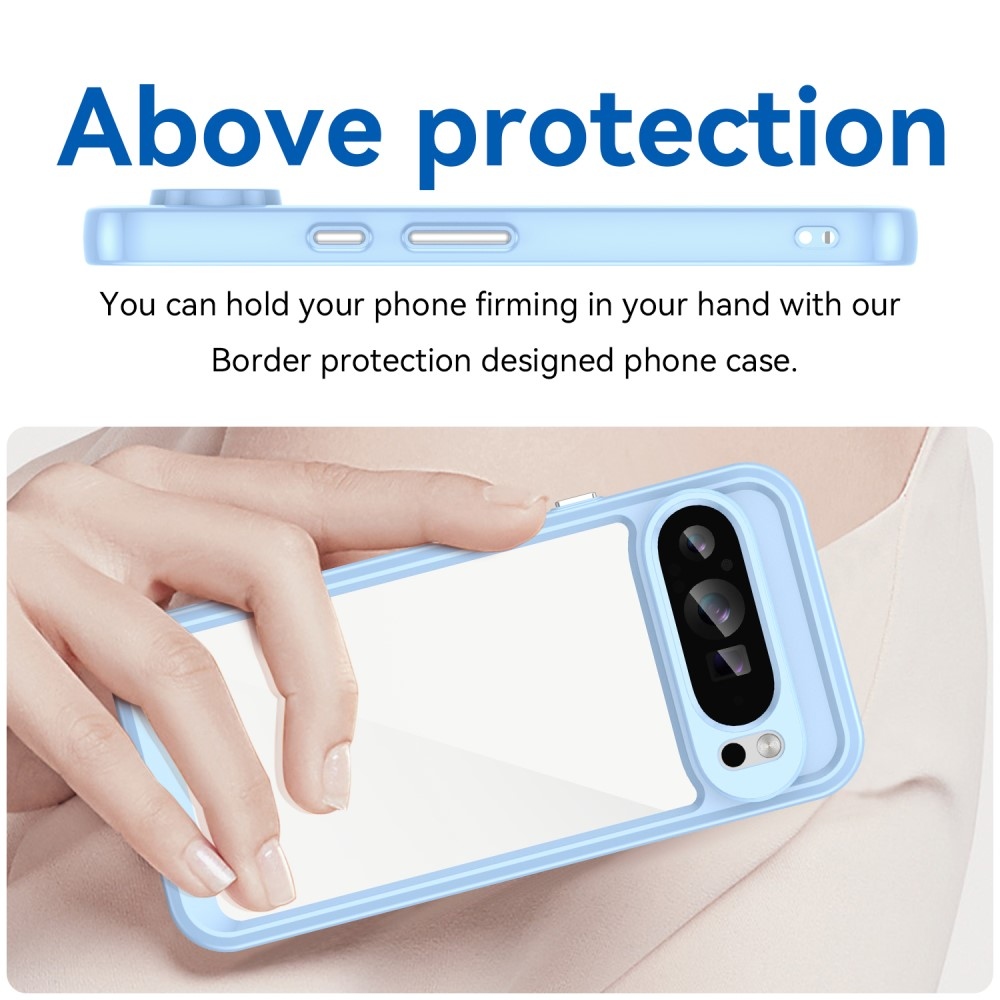 Gelový obal s pevnými zády na Google Pixel 9 Pro XL - modrý
