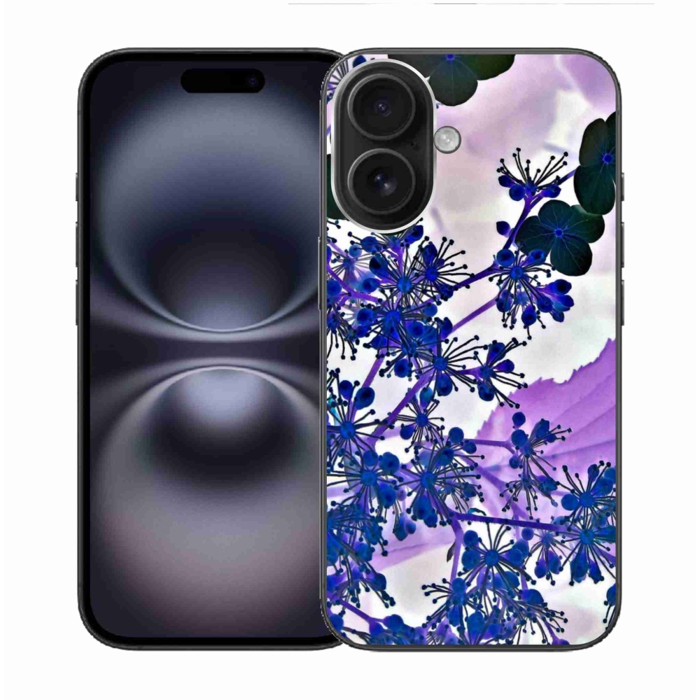 Gelový kryt mmCase na iPhone 16 - květ hortenzie