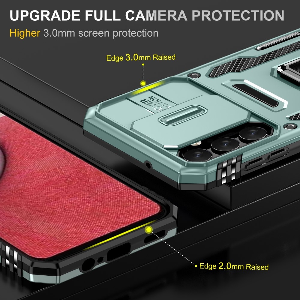 Lens odolný hybridní kryt pro Samsung Galaxy A15 4G/5G - světlezelený