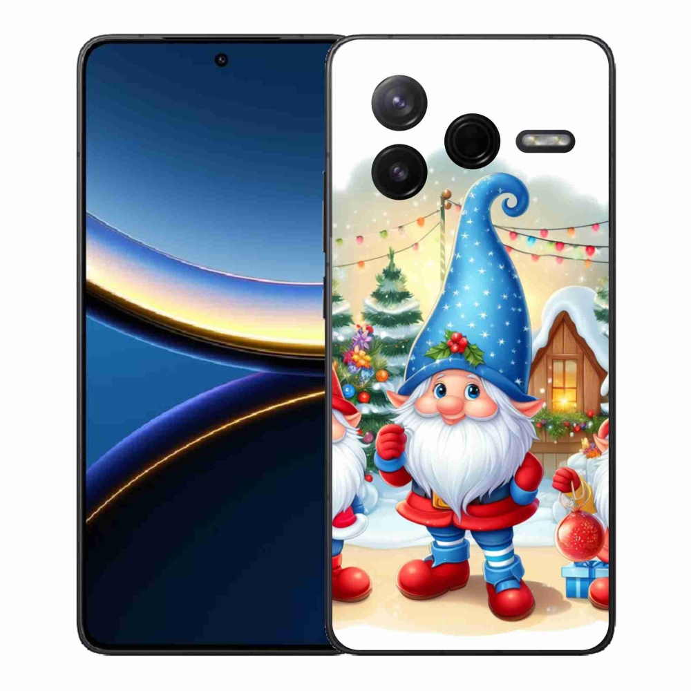 Gelový kryt mmCase na Xiaomi Poco F7 Pro - vánoční skřítci