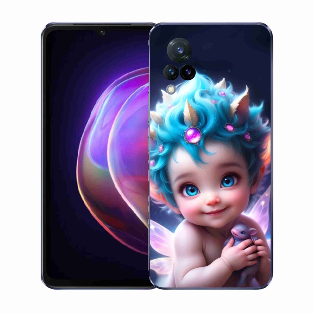 Gelový kryt mmCase na Vivo V21 4G/5G - dítě s motýlími křídly