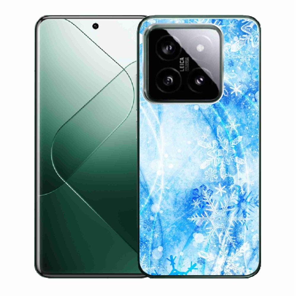 Gelový kryt mmCase na Xiaomi 14 - sněhové vločky
