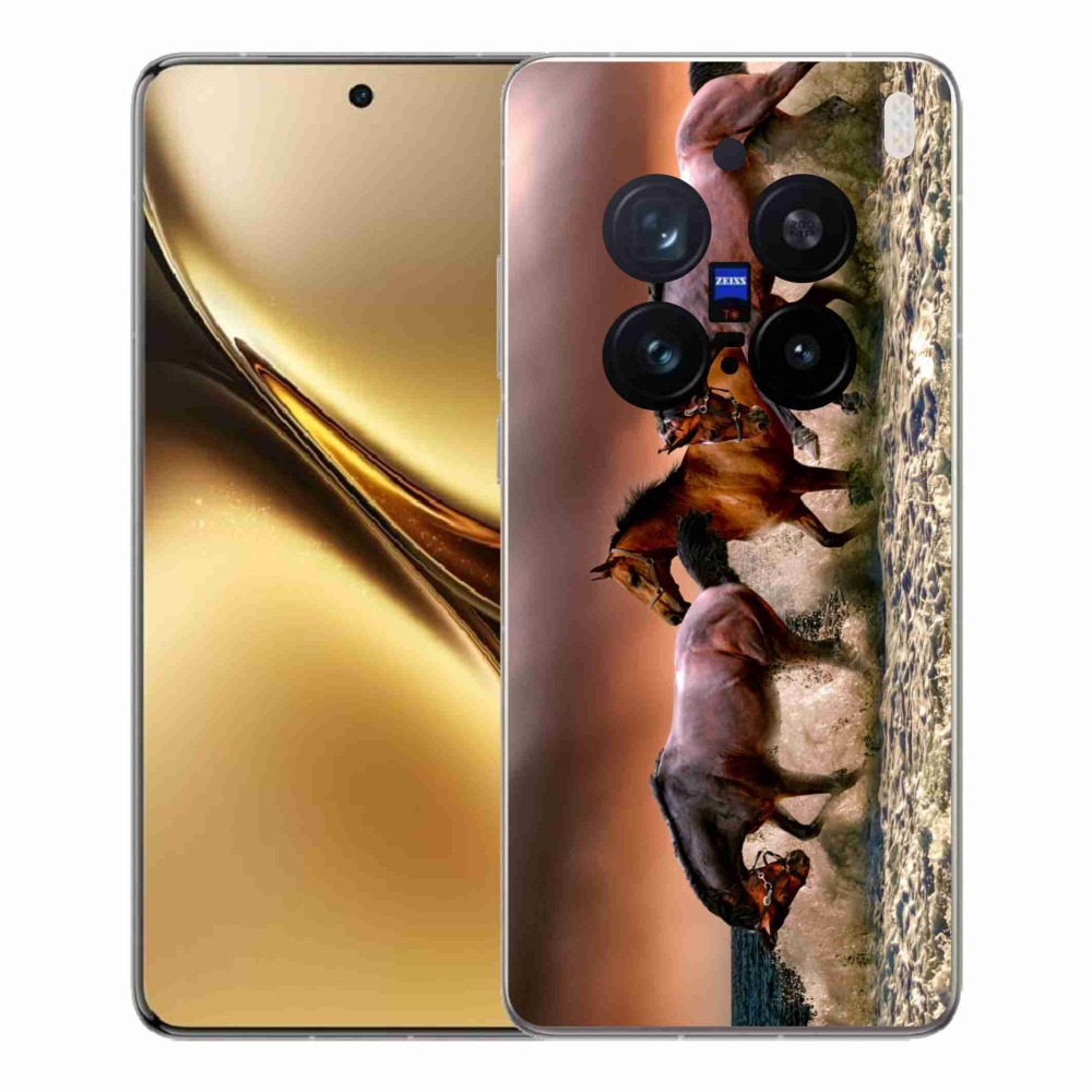 Gelový kryt mmCase na Vivo X200 Pro 5G - koně 1