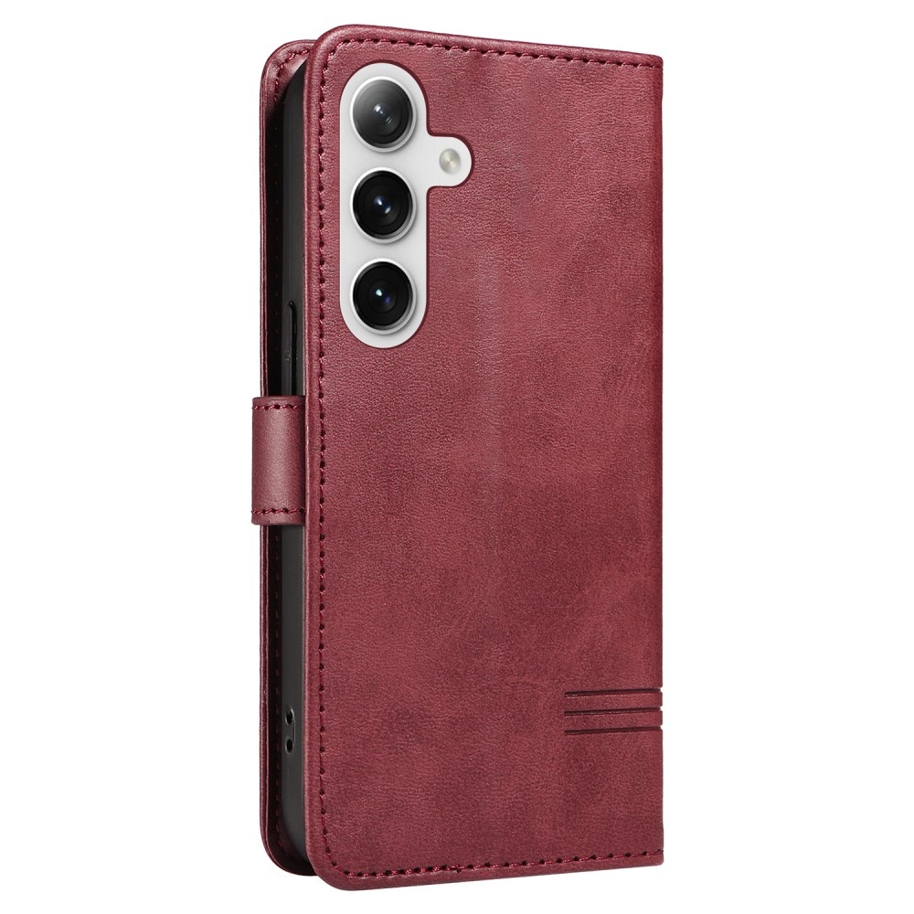 T-Shape knížkové pouzdro na Samsung Galaxy S24+/S25+ - vínové
