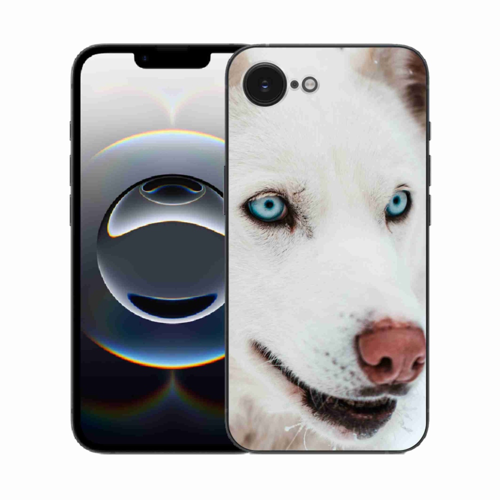 Gelový kryt mmCase na iPhone 16e - psí pohled