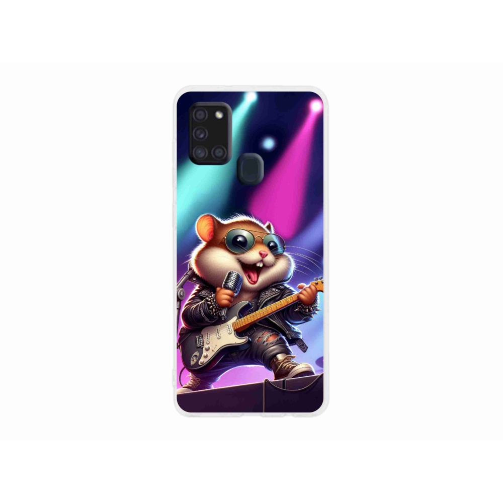 Gelový kryt mmCase na Samsung Galaxy A21s - křeček rocker