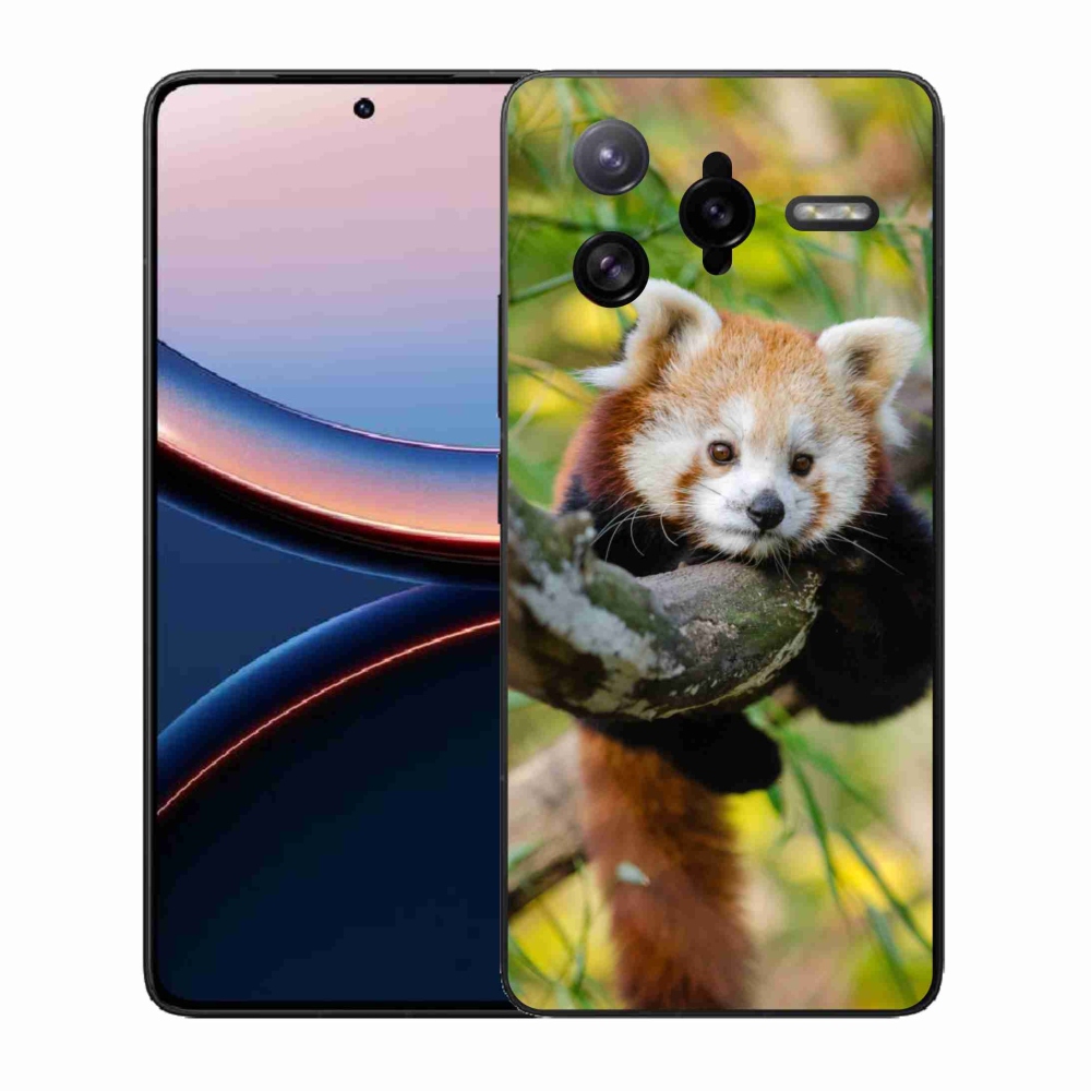 Gelový kryt mmCase na Xiaomi Poco F7 Ultra - panda červená
