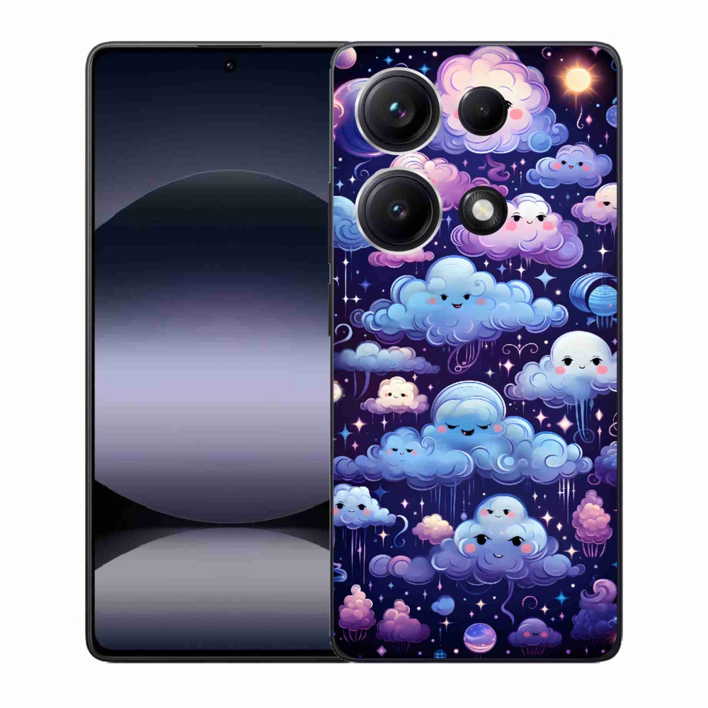 Gelový kryt mmCase na Xiaomi Redmi Note 14S - mráčky
