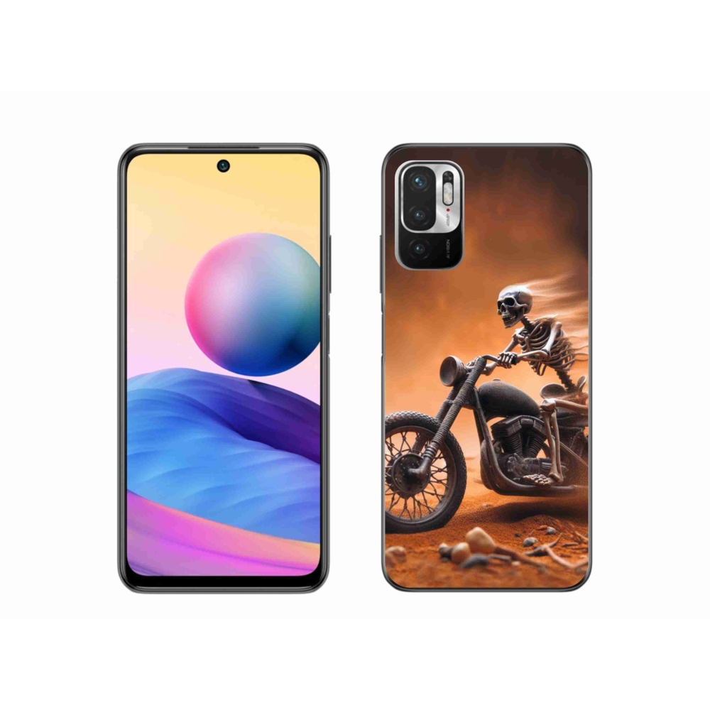 Gelový kryt mmCase na Xiaomi Poco M3 Pro/5G - kostra na motorce