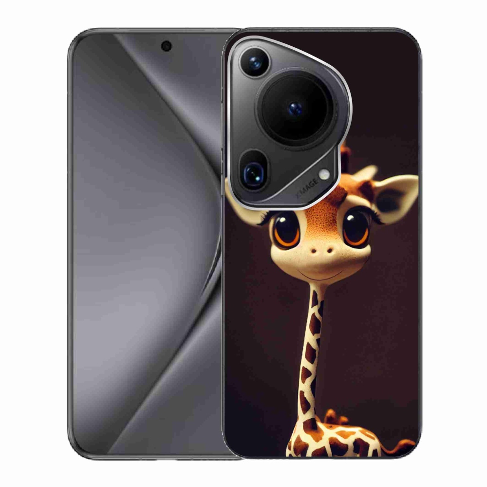 Gelový kryt mmCase na Huawei Pura 70 Ultra - malá žirafa