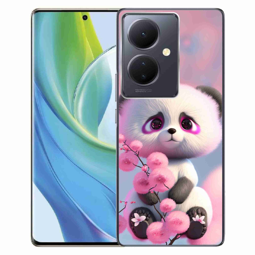 Gelový kryt mmCase na Vivo V29 Lite 5G - roztomilá panda 1