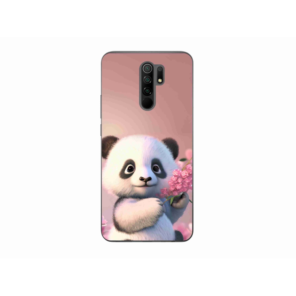 Gelový kryt mmCase na Xiaomi Redmi 9 - roztomilá panda