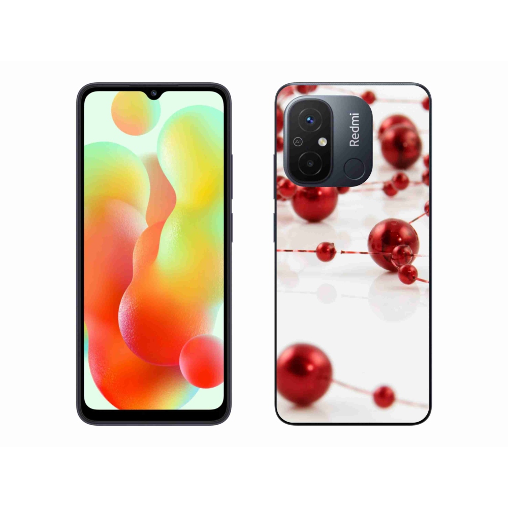 Gelový kryt mmCase na Xiaomi Redmi 12C - vánoční řetěz