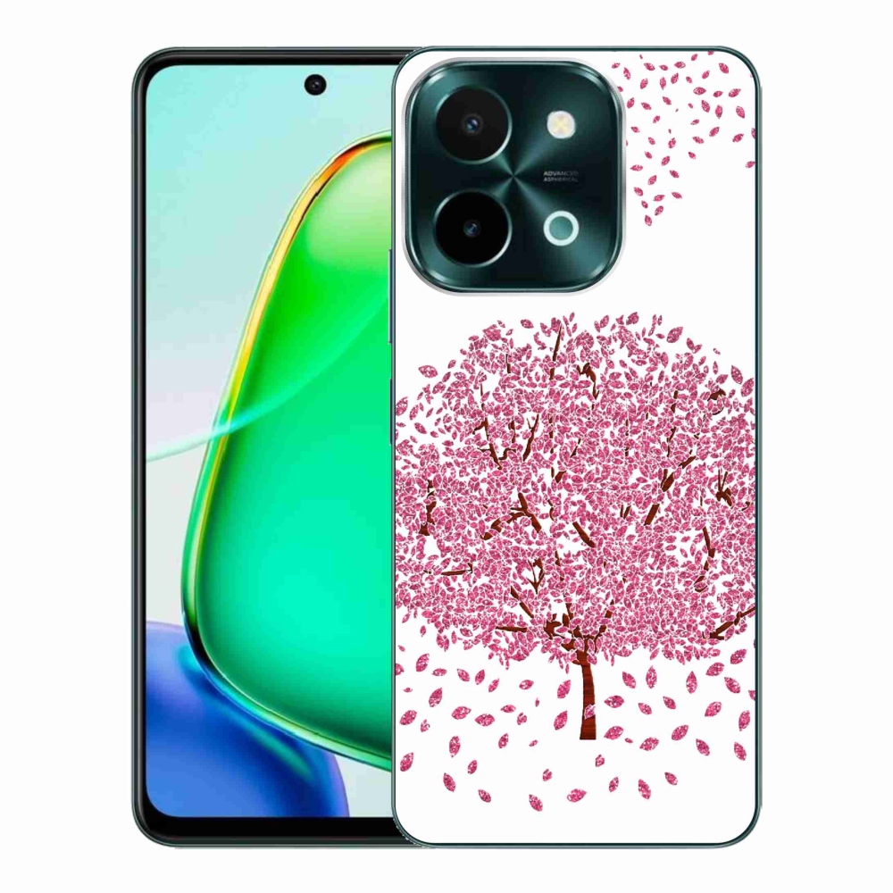 Gelový kryt mmCase na Vivo Y28 - kreslený strom s listy
