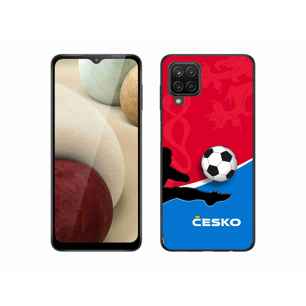 Gelový kryt mmCase na Samsung Galaxy A12 - fotbal Česko 2