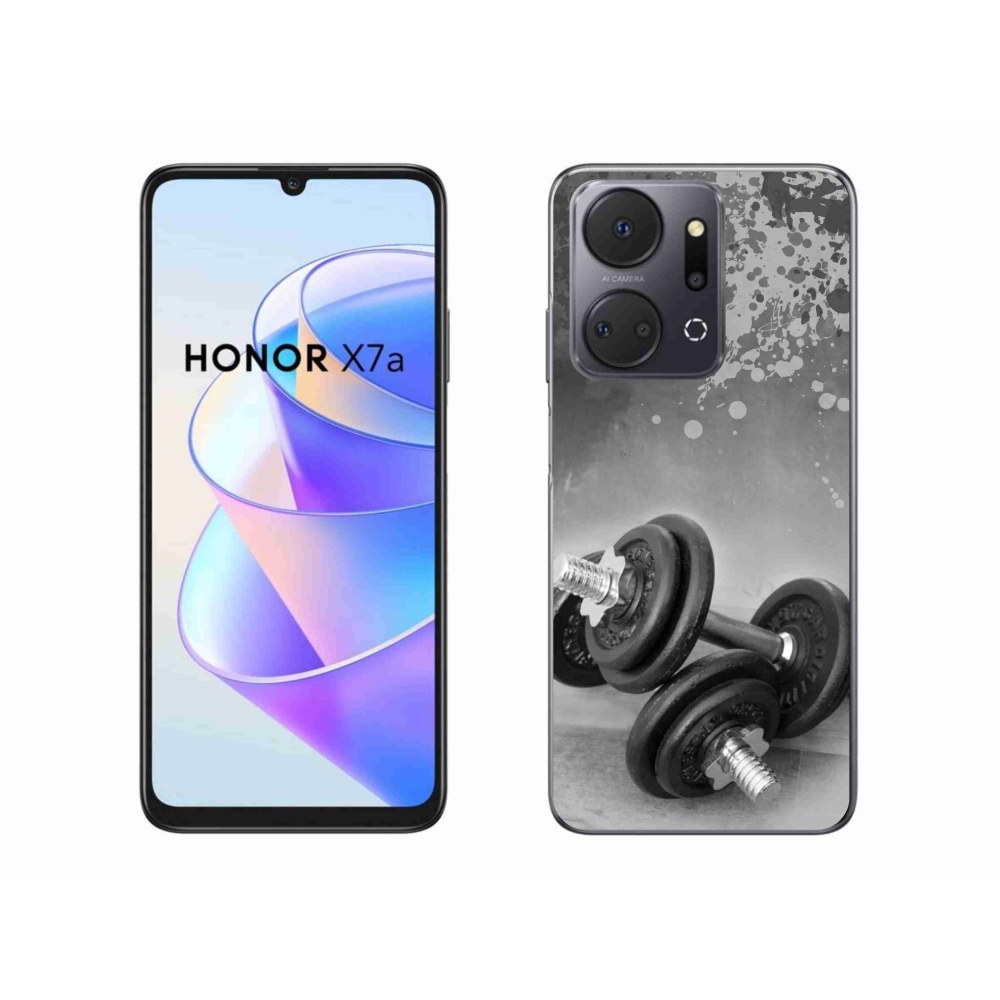 Gelový kryt mmCase na Honor X7a - činky 1