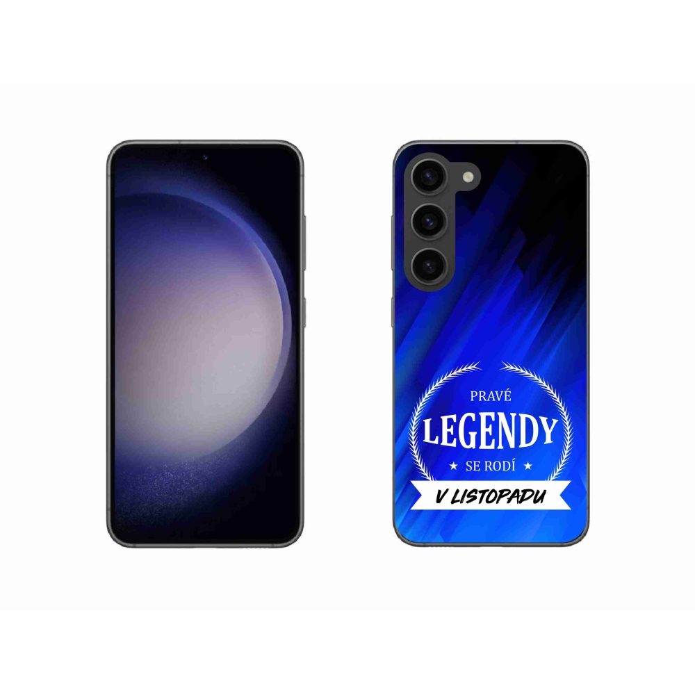 Gelový kryt mmCase na Samsung Galaxy S23 5G - legendy v listopadu modré pozadí