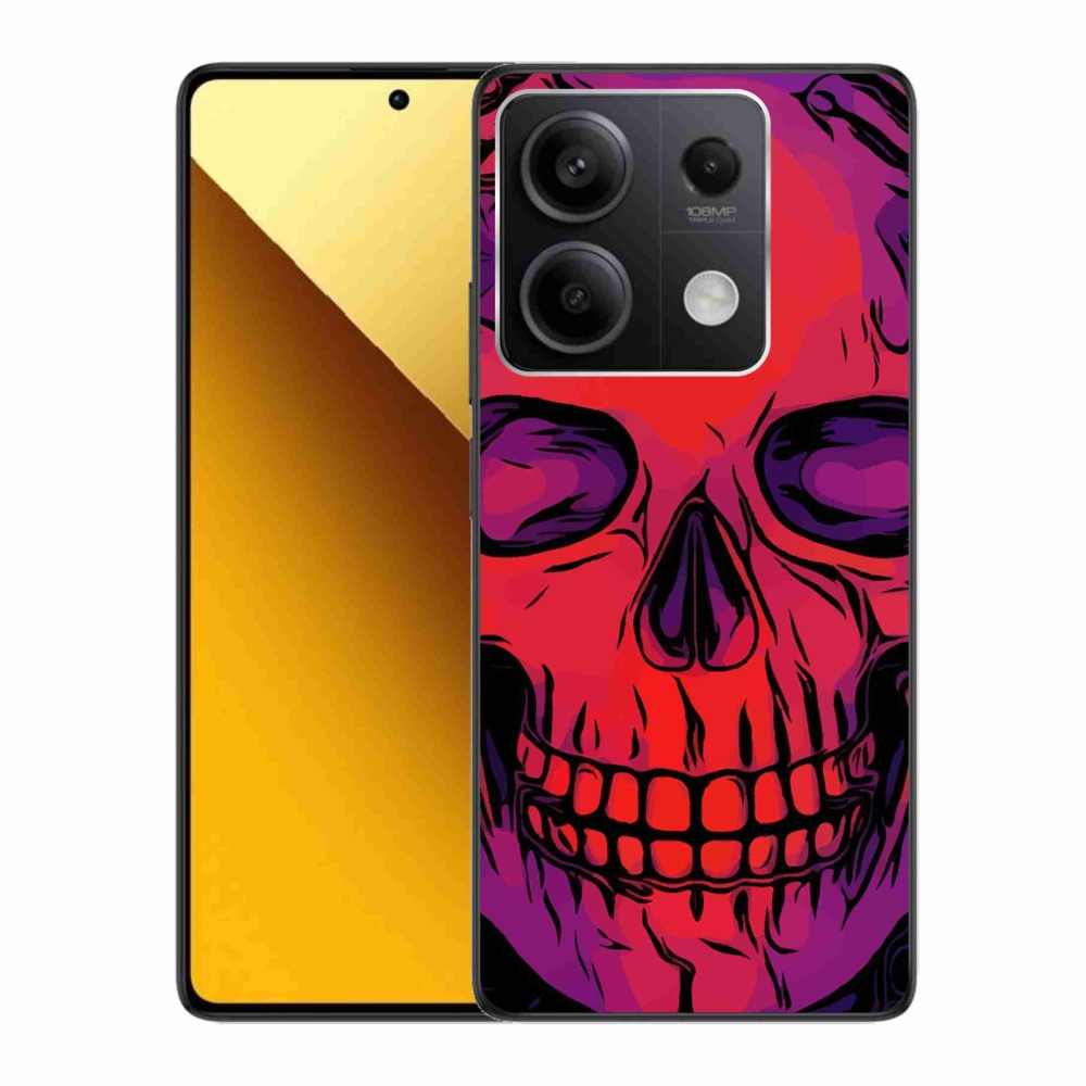 Gelový obal mmCase na Xiaomi Redmi Note 13 5G - lebka