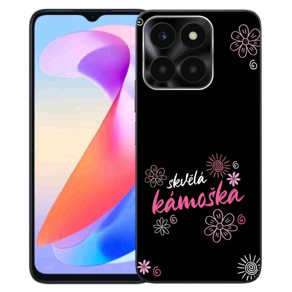 Gelový kryt mmCase na Honor X6a - skvělá kámoška černé pozadí