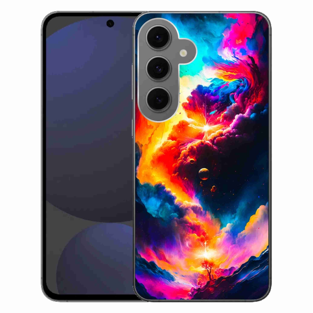 Gelový kryt mmCase na Samsung Galaxy S24 FE - abstraktní motiv