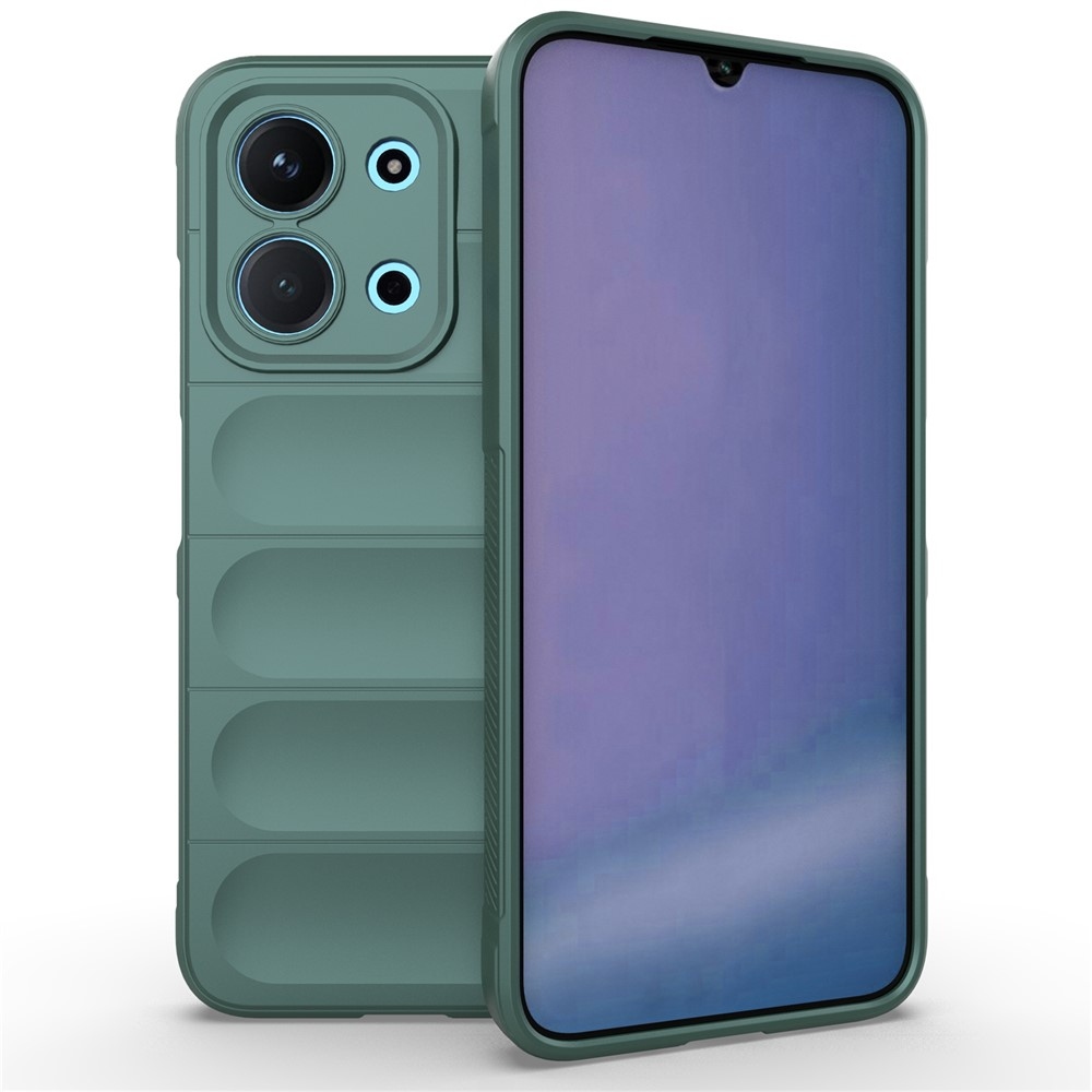 Rugg odolný gelový obal na Xiaomi Redmi 15C 4G (171mm)/Poco C85 4G (171mm) - zelený