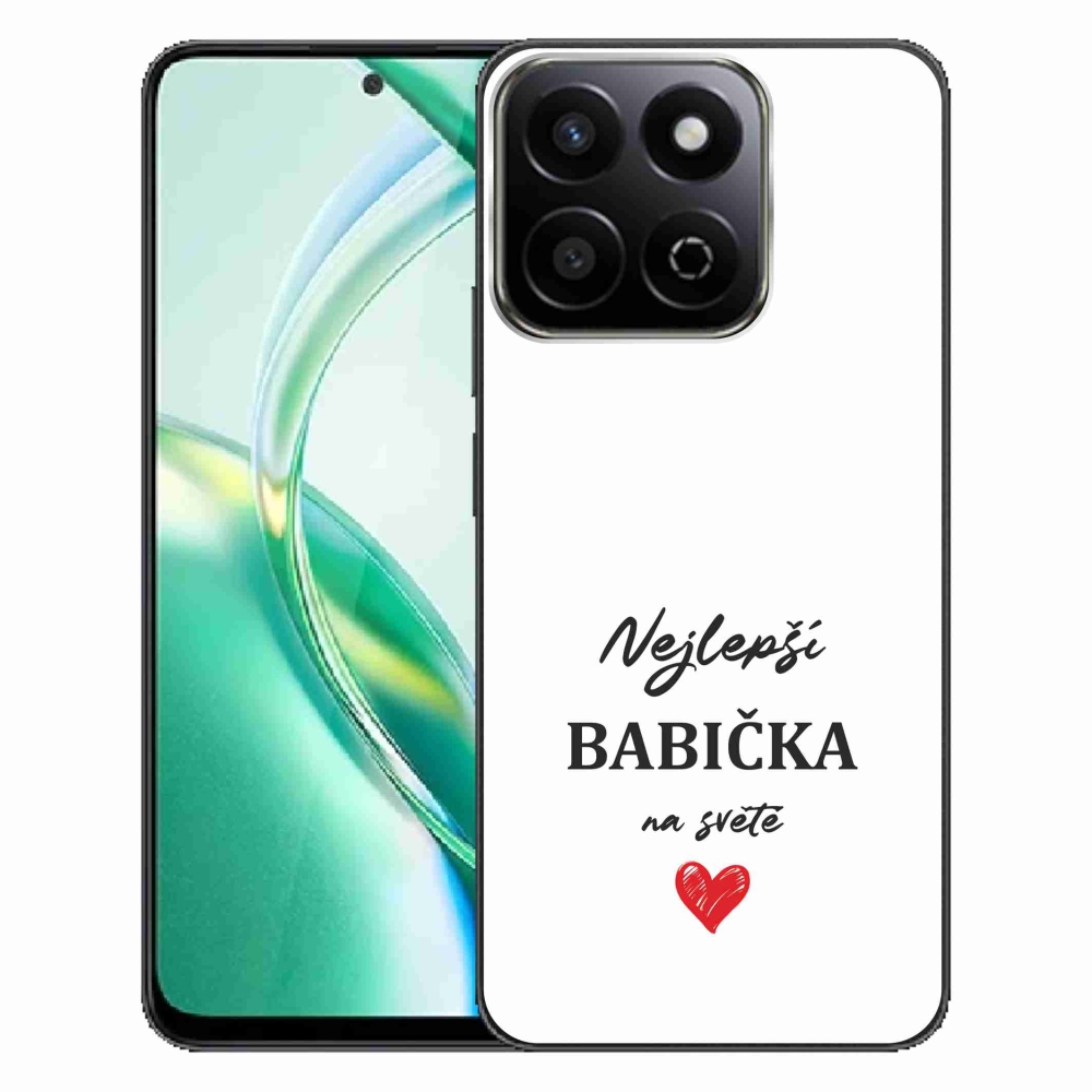 Gelový kryt mmCase na Honor 200 Smart 5G - nejlepší babička 1 bílé pozadí