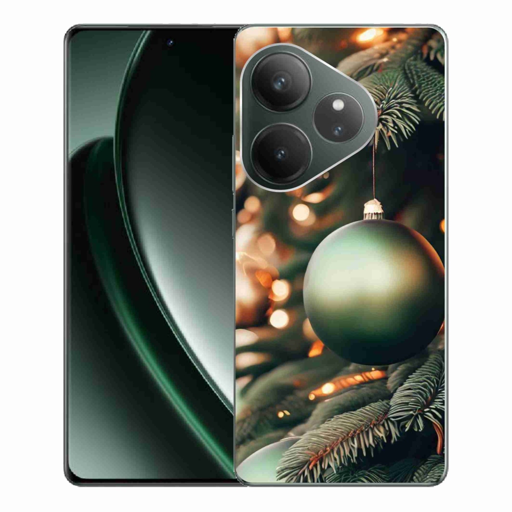 Gelový kryt mmCase na Realme GT 6 5G/GT 6T 5G - vánoční ozdoby 1