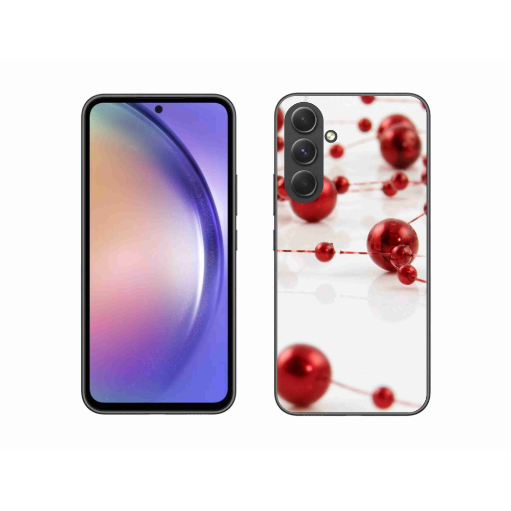 Gelový kryt mmCase na Samsung Galaxy A54 5G - vánoční řetěz