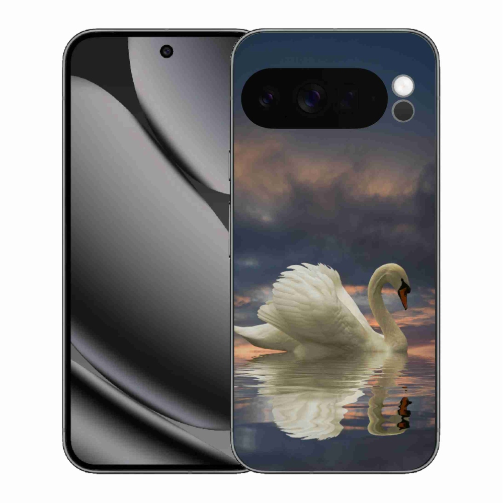 Gelový kryt mmCase na Google Pixel 10 Pro XL - labuť