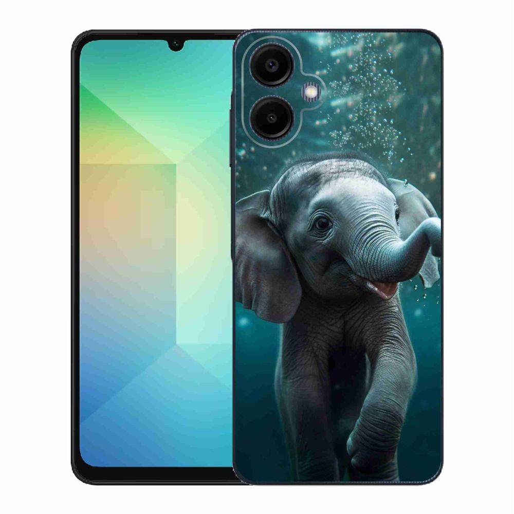 Gelový kryt mmCase na Samsung Galaxy A06 4G - slůně pod vodou
