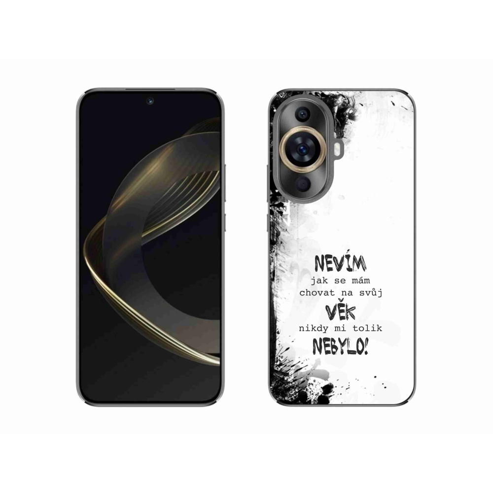 Gelový kryt mmCase na Huawei Nova 11 - vtipný text 14 bílé pozadí