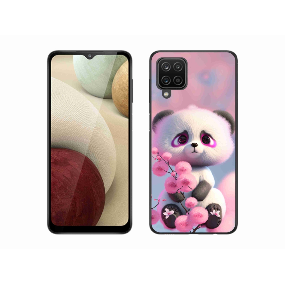 Gelový kryt mmCase na Samsung Galaxy A12 - roztomilá panda 1