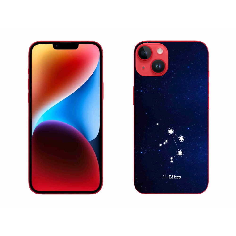 Gelový kryt mmCase na iPhone 14 Plus - souhvězdí Váhy